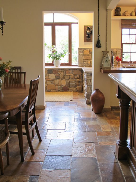 luxurious durable stone flooring