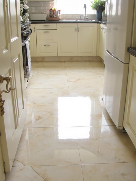 luxurious glossy porcelain tiles