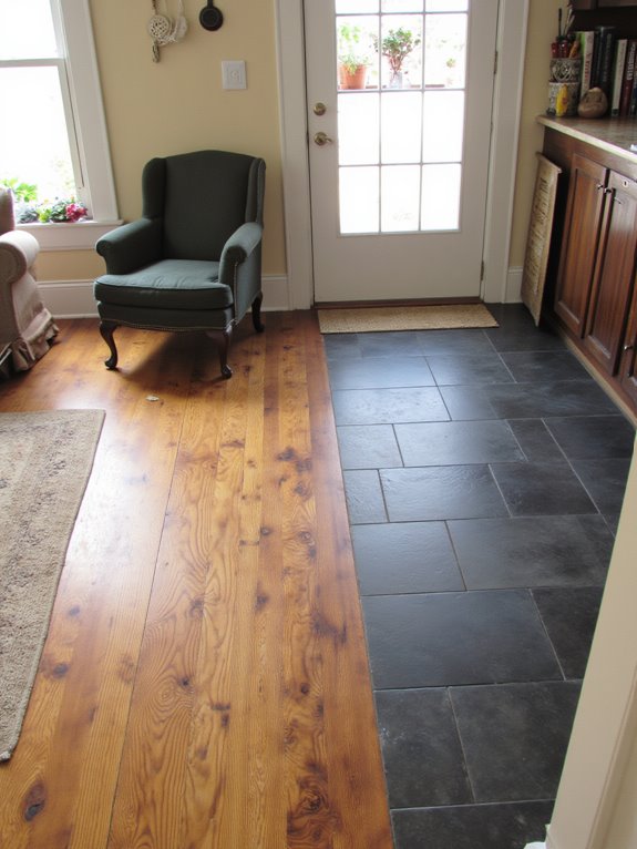 material selection for transitions