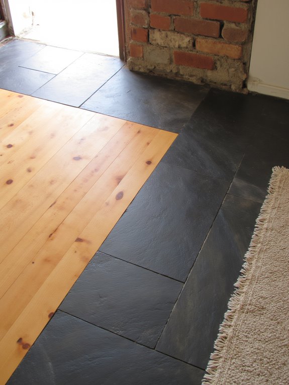 mixed material floor design