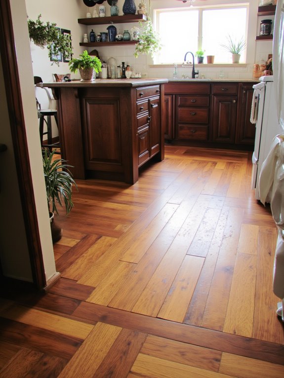 mixed wood flooring styles
