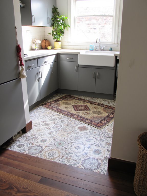 mixing flooring for uniqueness