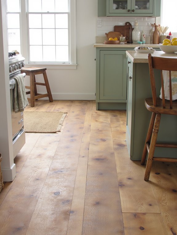 modern farmhouse kitchen flooring