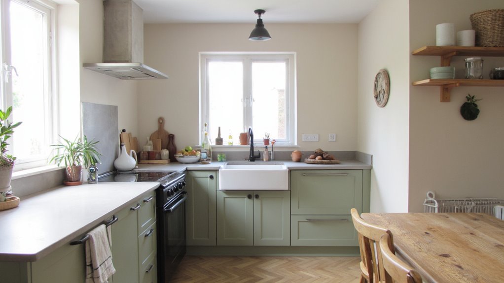 muted scandinavian kitchen colors