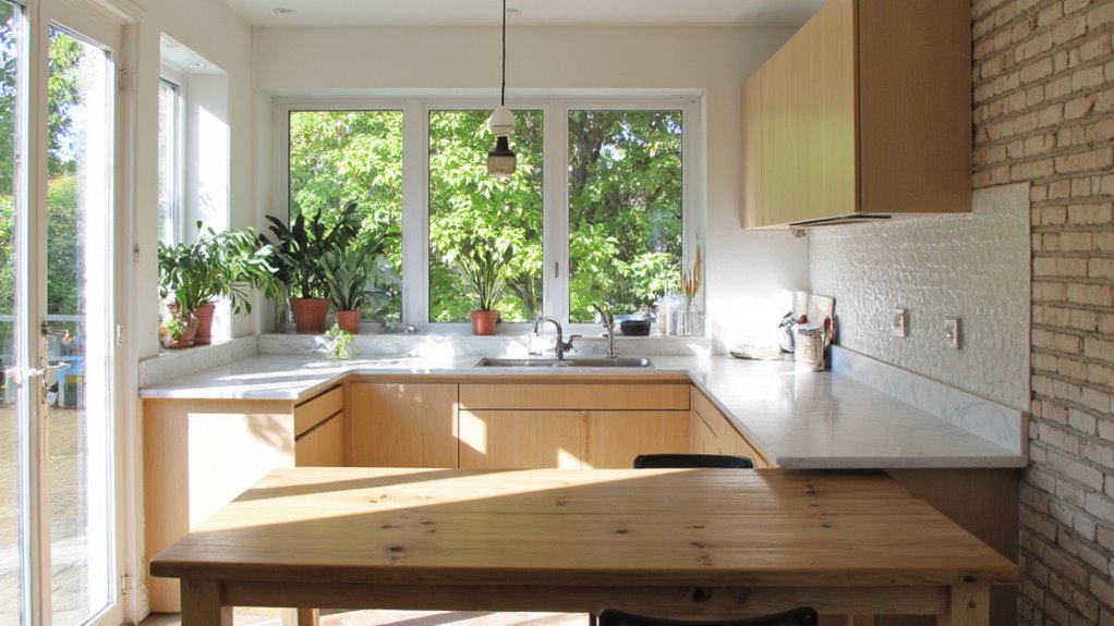 natural light large windows