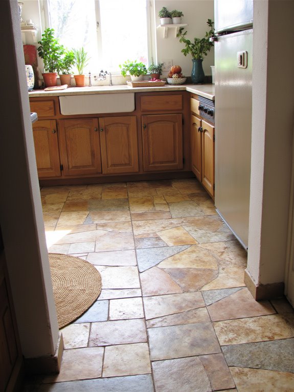 natural materials enhance kitchens