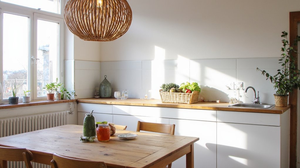 natural materials in lighting