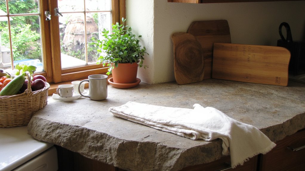 natural textures enhance kitchens