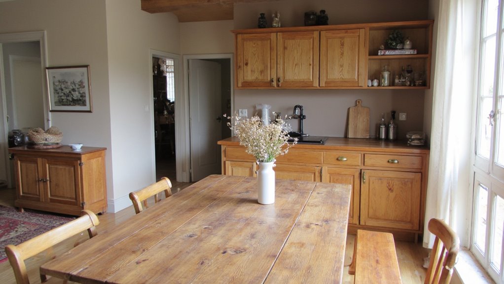 neutral colors enhance wood