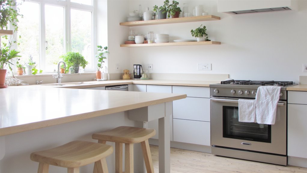 organized kitchen minimal clutter