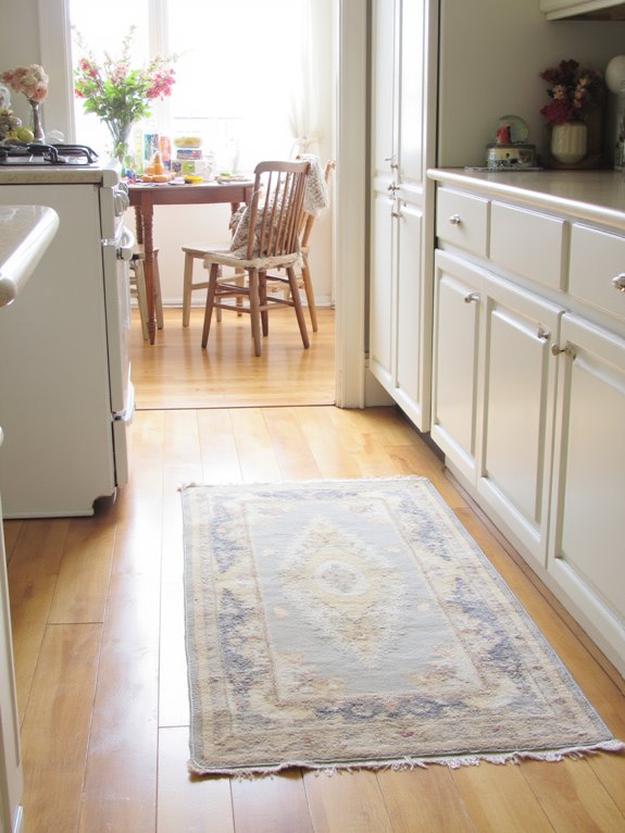 rugs enhance kitchen comfort