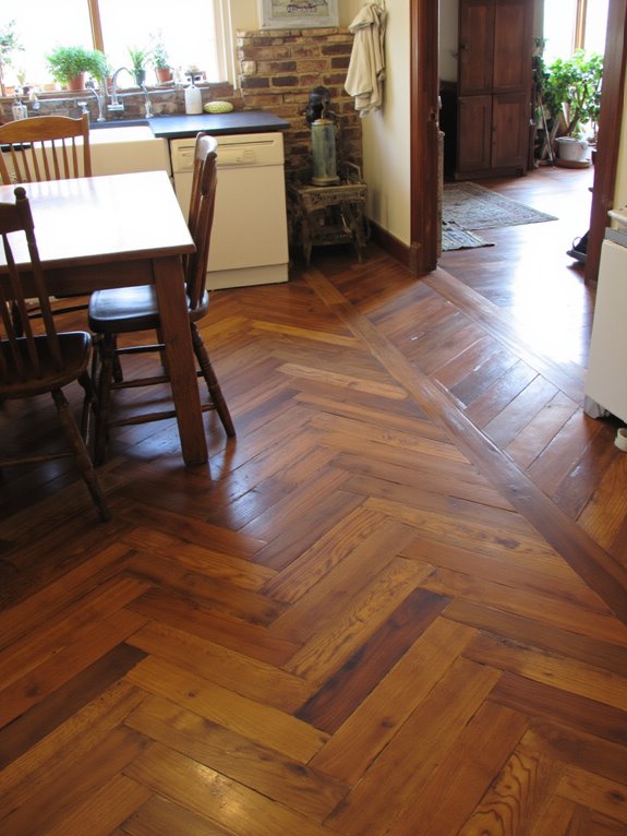 rustic farmhouse kitchen flooring