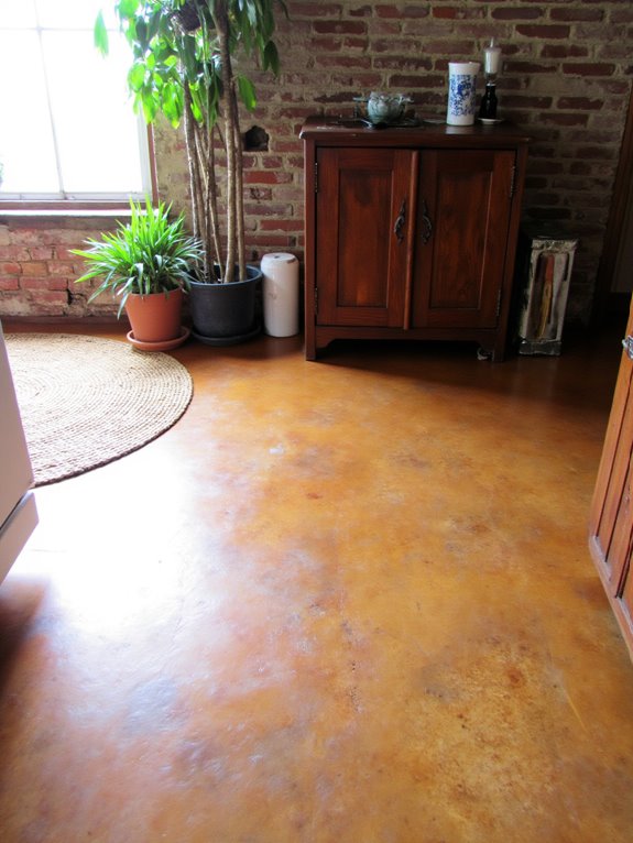 rustic industrial concrete flooring
