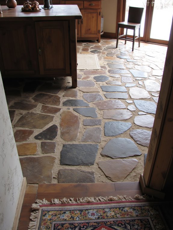rustic stone flooring charm