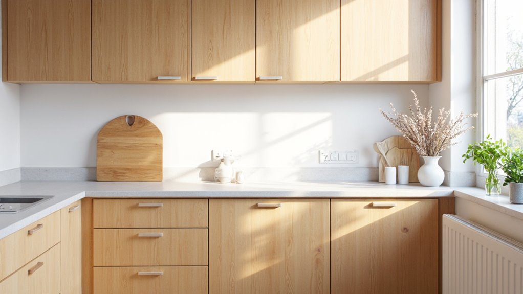 scandinavian wooden cabinetry elegance