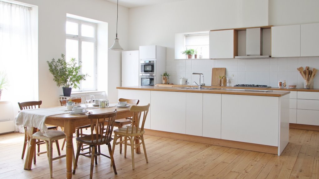 seamless kitchen dining integration