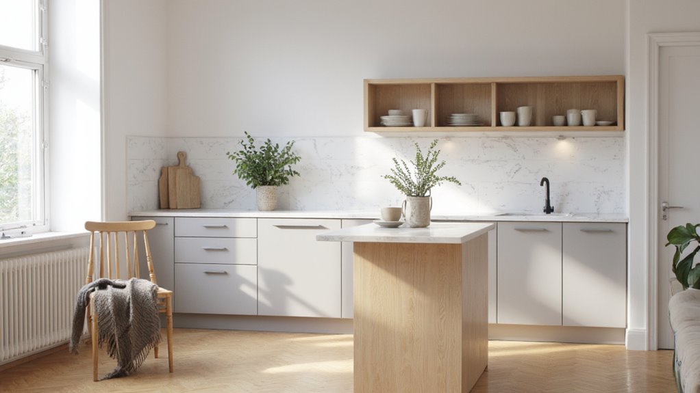 serene neutral kitchen palette