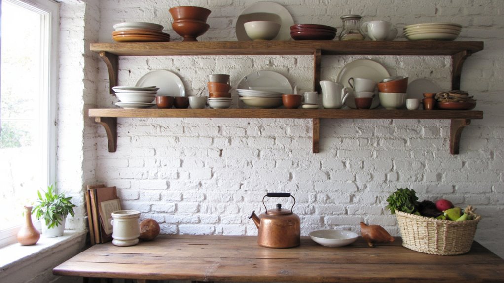 showcasing beautiful dishware elegantly