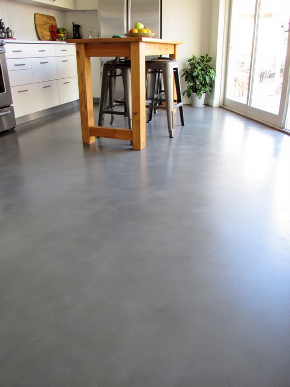 sleek durable modern kitchen flooring