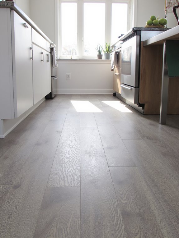 sleek modern gray flooring