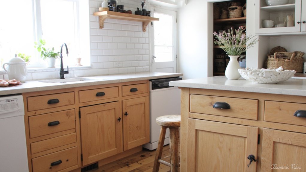 sleek understated kitchen hardware