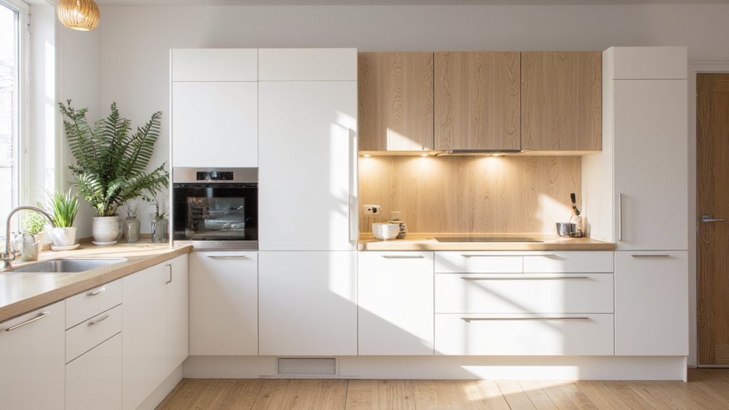 streamlined stylish functional kitchen