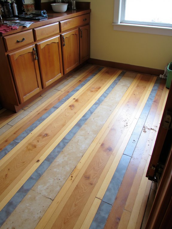 striking wood tile combination design