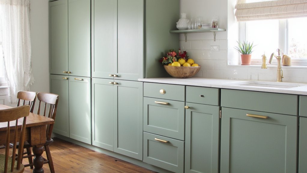 stylish hardware enhances cabinets