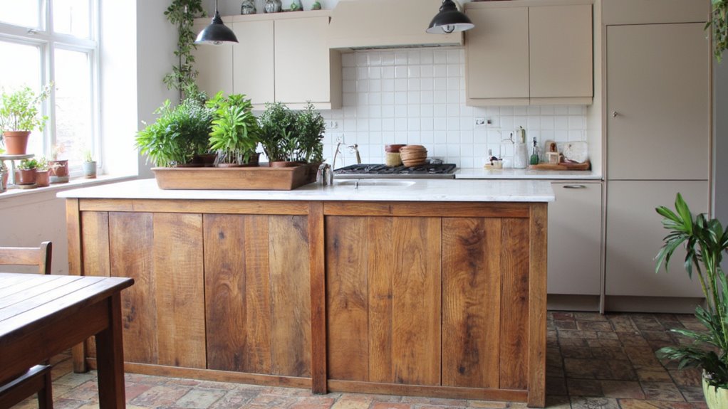 sustainable kitchen island materials