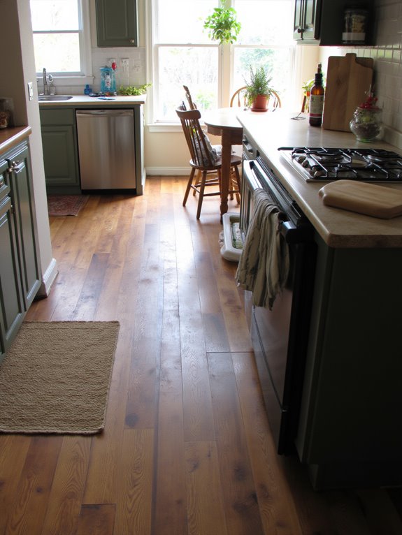 textured oak adds warmth