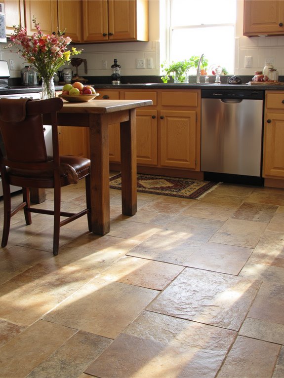 textured vinyl adds depth