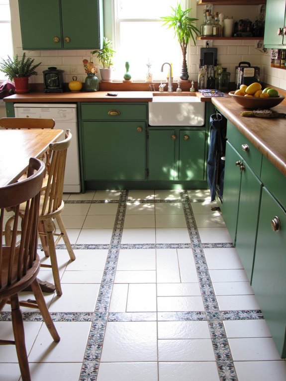 timeless subway and mosaic tiles