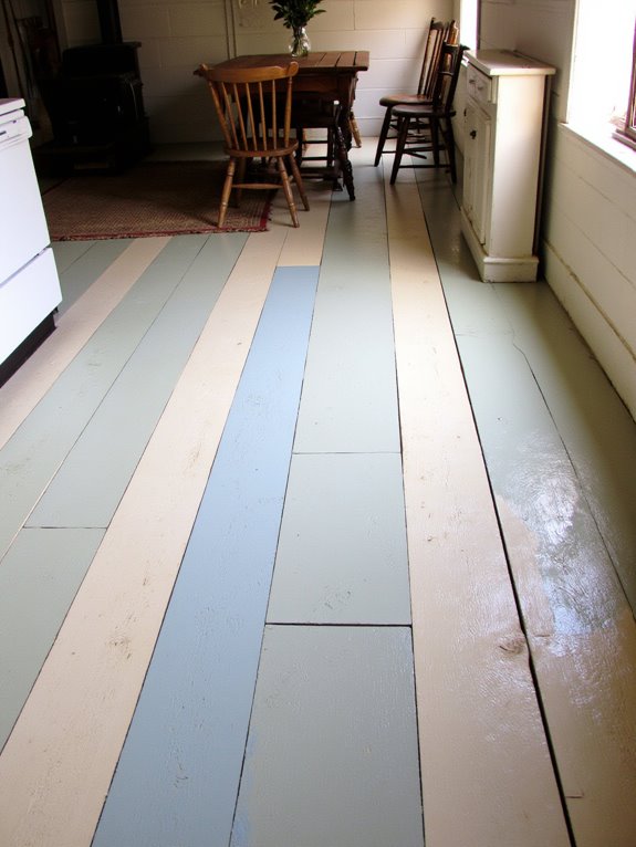 transformative painted farmhouse floors