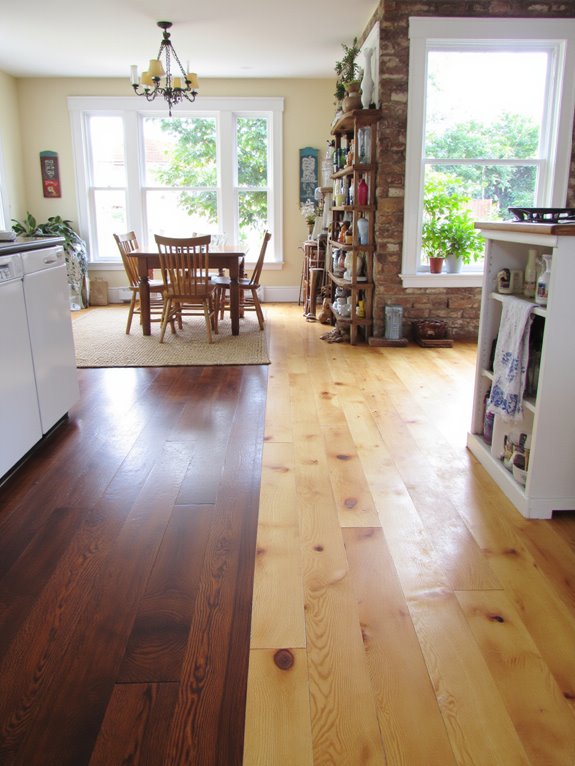 two tone flooring elegance