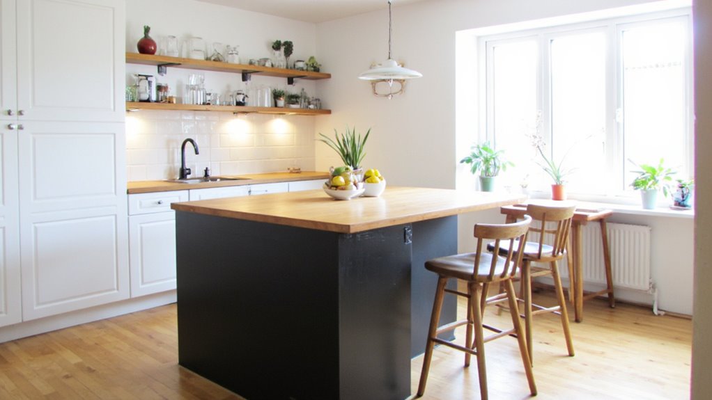 two tone island design appeal