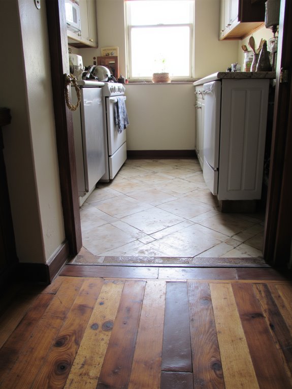 unique culinary flooring combination