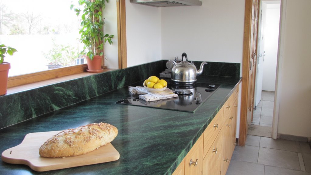unique green countertop elegance