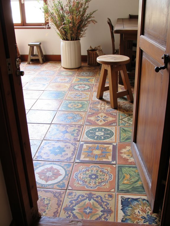 unique patterned kitchen tiles