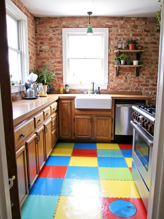 vibrant budget friendly flooring options