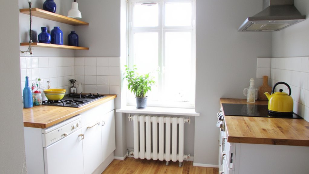vibrant color accents kitchen