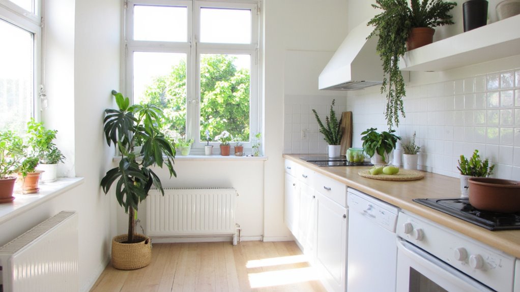 vibrant greenery enhances serenity