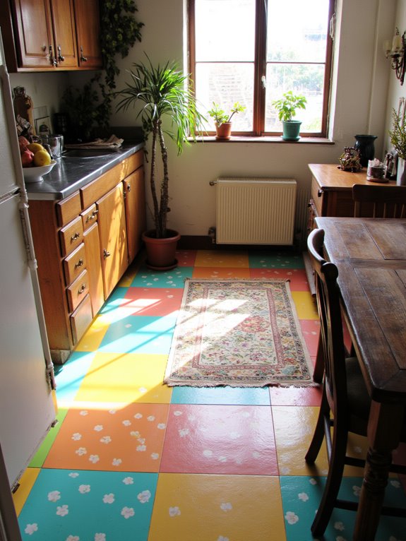 vibrant tiles playful atmosphere