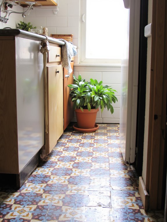 vibrant unique kitchen tiles