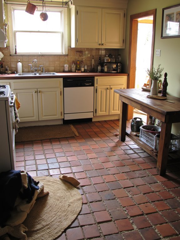 vintage brick kitchen charm