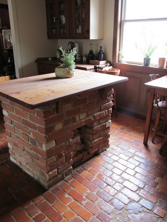 warm durable kitchen focal point