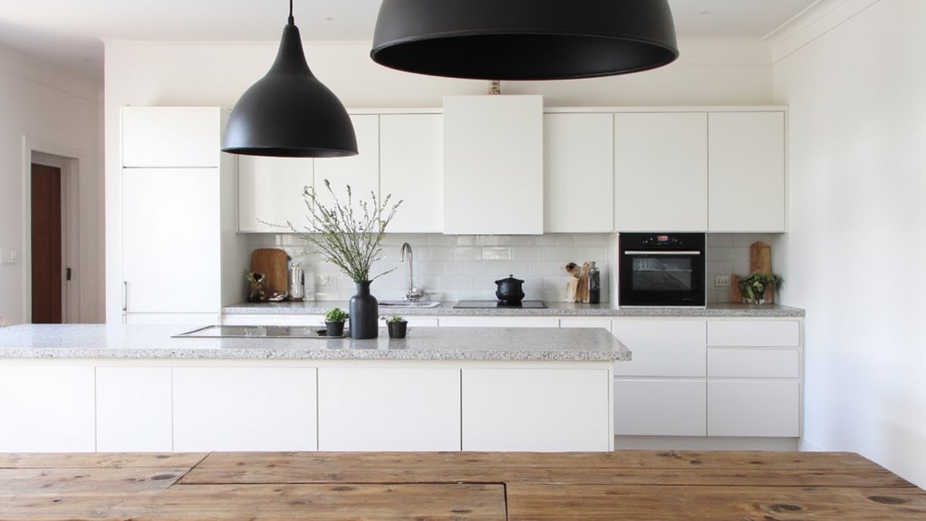 warm toned statement lighting transformation