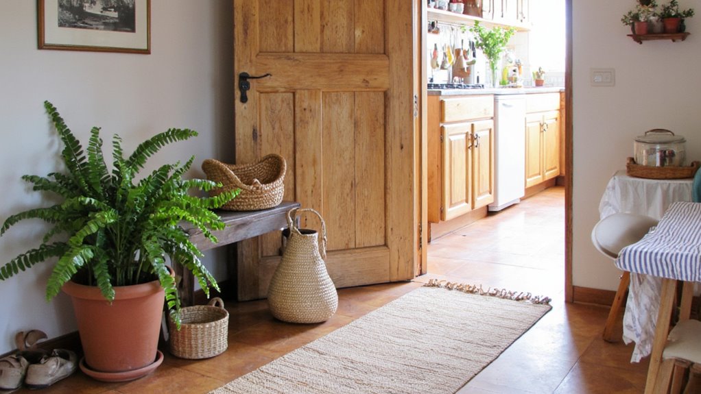 welcoming scandinavian kitchen entryway
