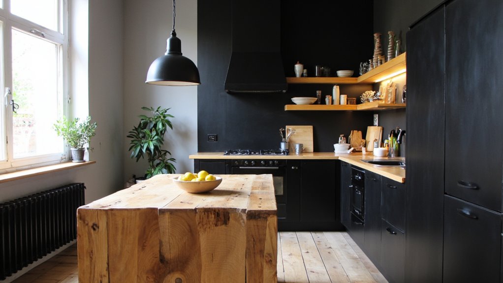 wood and black harmony