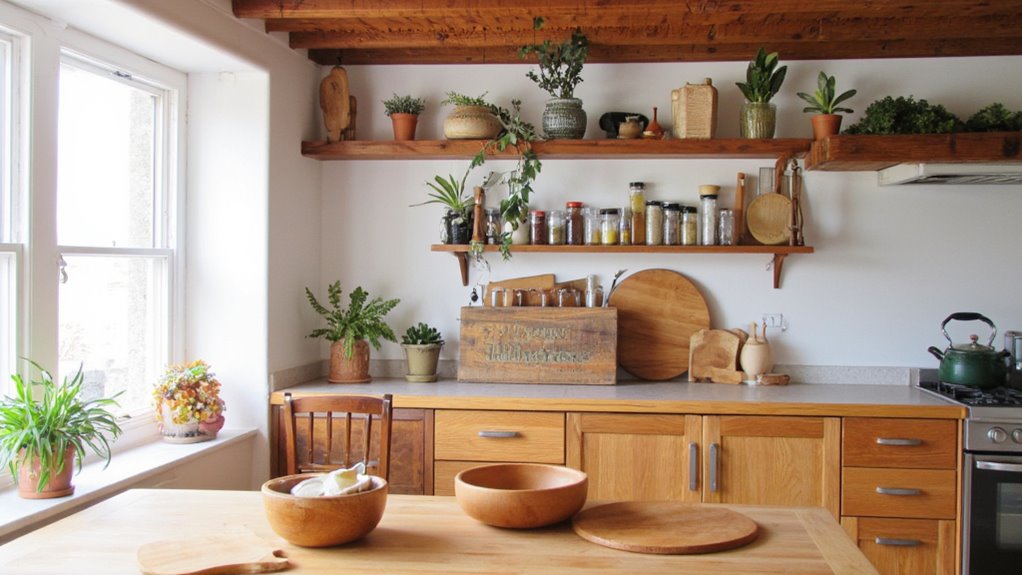 wooden accessories enhance aesthetics