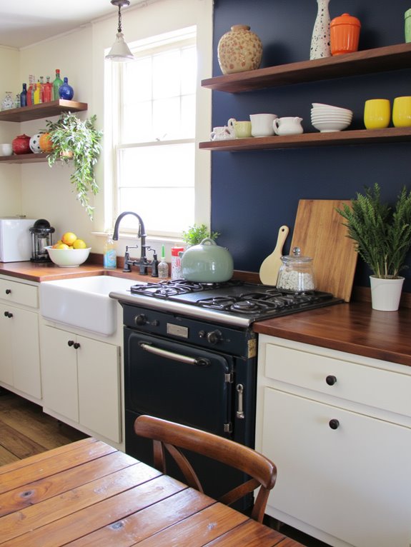 accent wall kitchen transformation